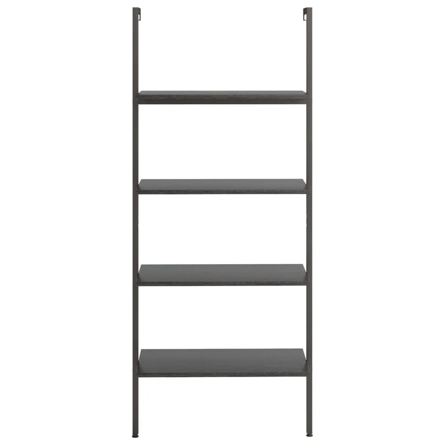 Étagère inclinée à 4 niveaux Noir 64x35x152,5 cm - 3
