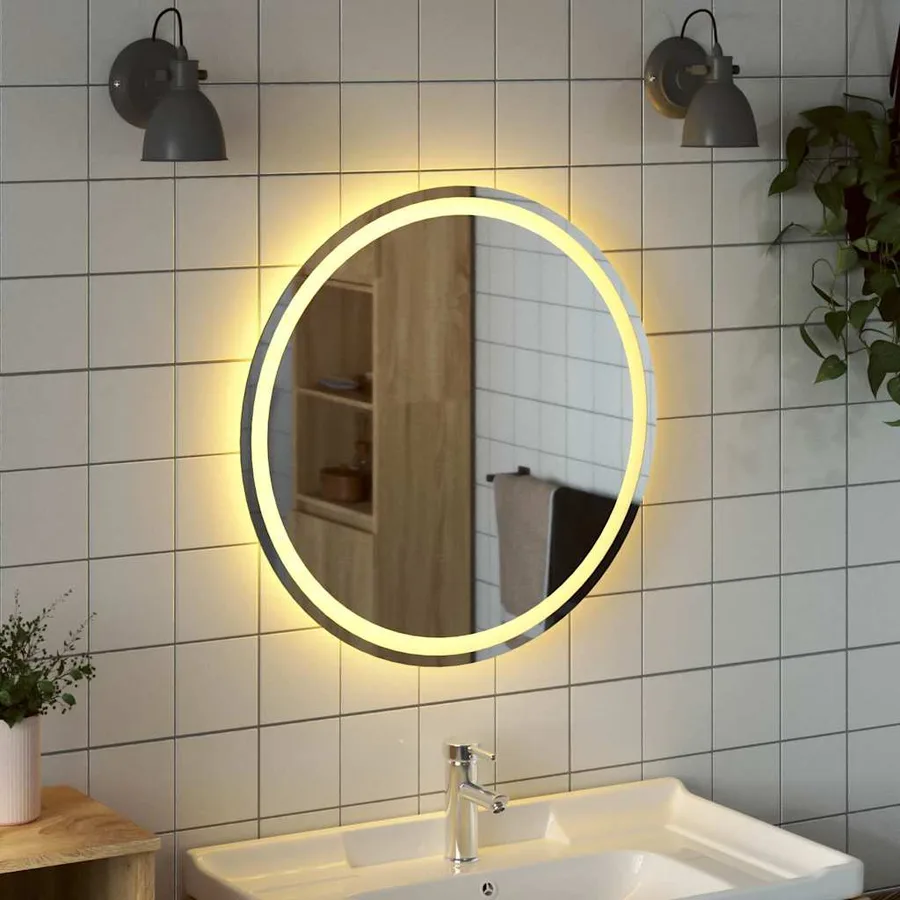 Miroir de salle de bain à LED 70 cm rond - 3