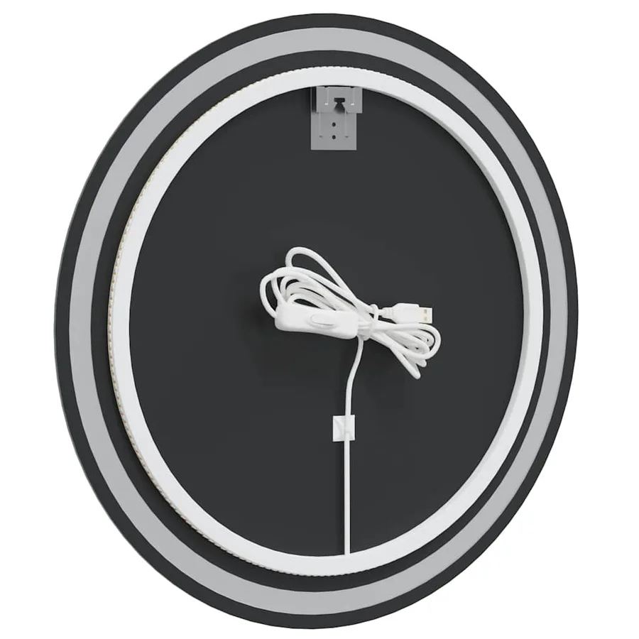 Miroir de salle de bain à LED 70 cm rond - 7