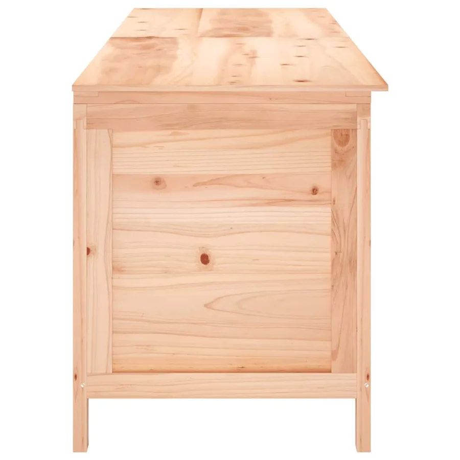Boîte de rangement de jardin 198,5x50x56,5 cm bois massif sapin - 5