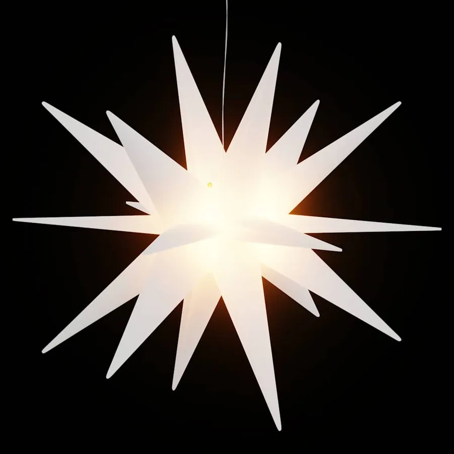 Lumières de Noël avec LED 3 pcs pliable blanc 57 cm - 4