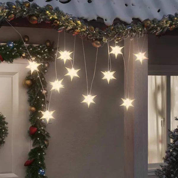 Lumière de Noël 10 LED blanc 10 cm