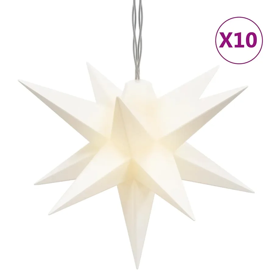 Lumière de Noël 10 LED blanc 10 cm - 2