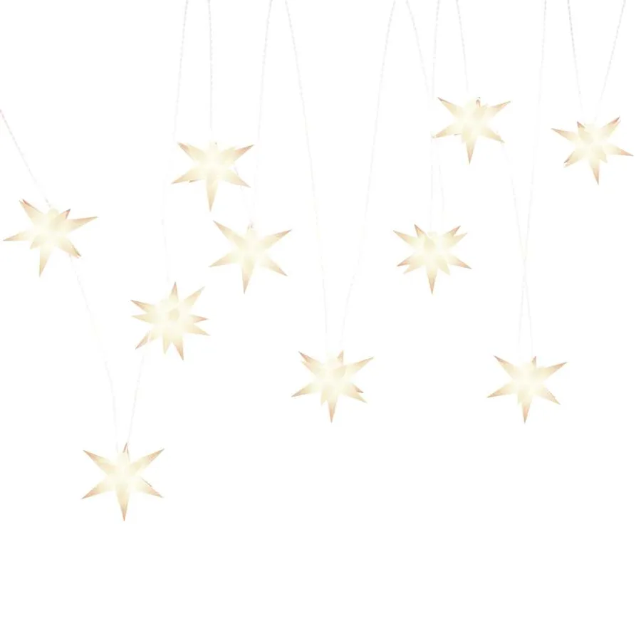 Lumière de Noël 10 LED blanc 10 cm - 5