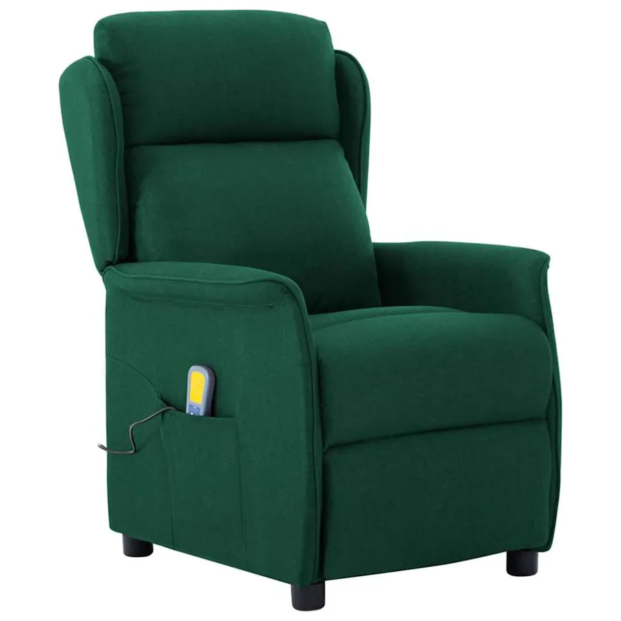 Chaise de massage Vert foncé 93.5 x 67.5 x 101.5 cm tissu