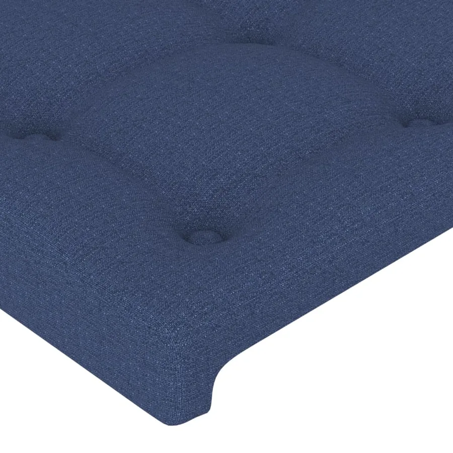 Têtes de lit Bleu 200x5x78/88 cm Tissu - 4