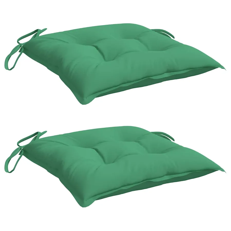 Coussins de palette lot de 2 vert 50x50x7 cm tissu oxford - 3