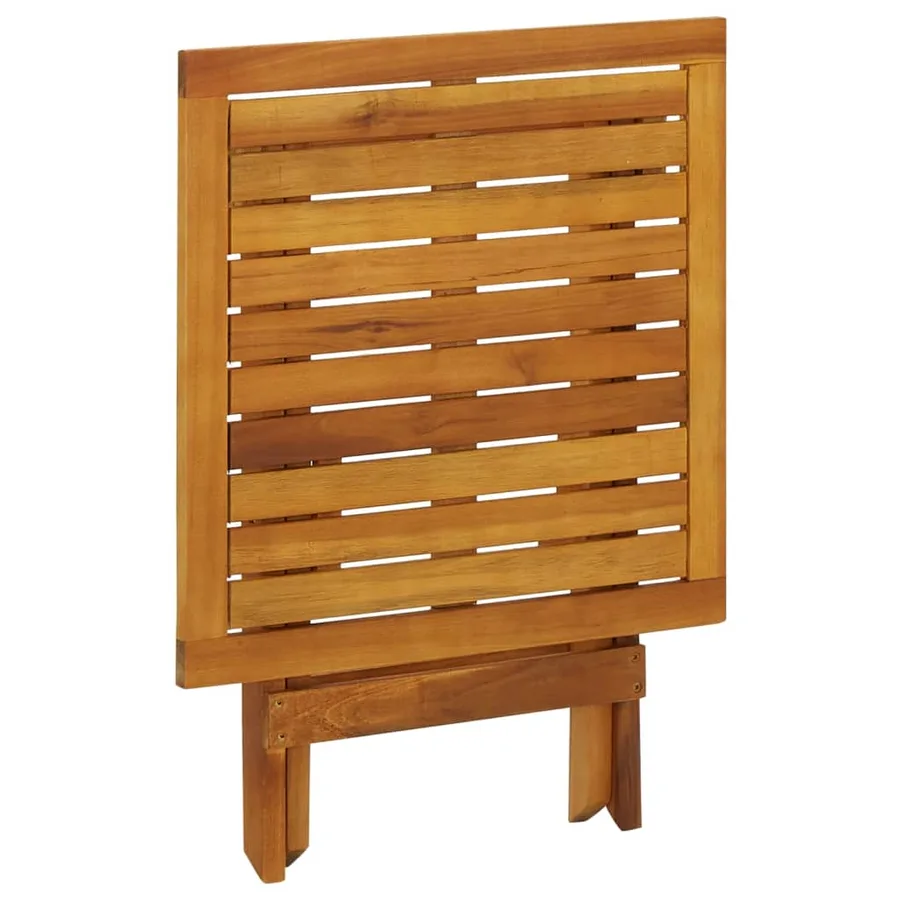 Table de bistro 46x46x47 cm Bois d'acacia massif - 4