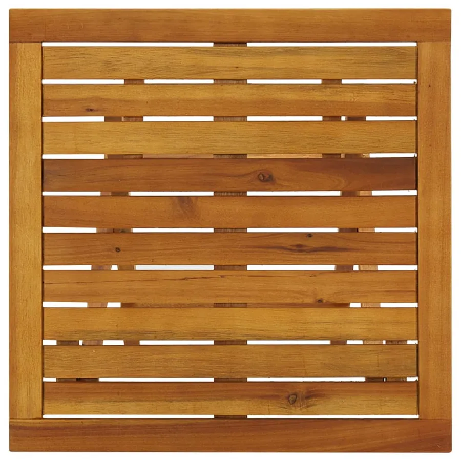 Table de bistro 46x46x47 cm Bois d'acacia massif - 7