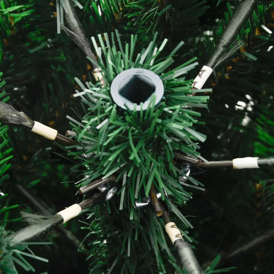 Sapin de Noël artificiel à charnières avec baies rouges 180 cm - 7