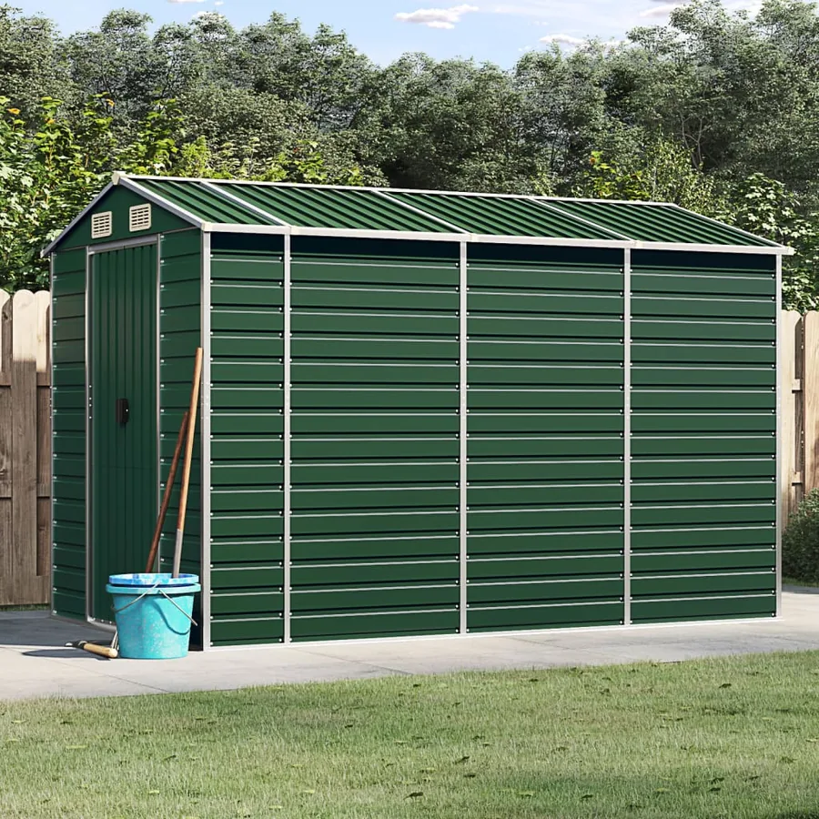 Abri de jardin Vert 191 x 300 x 198 cm Acier galvanisé