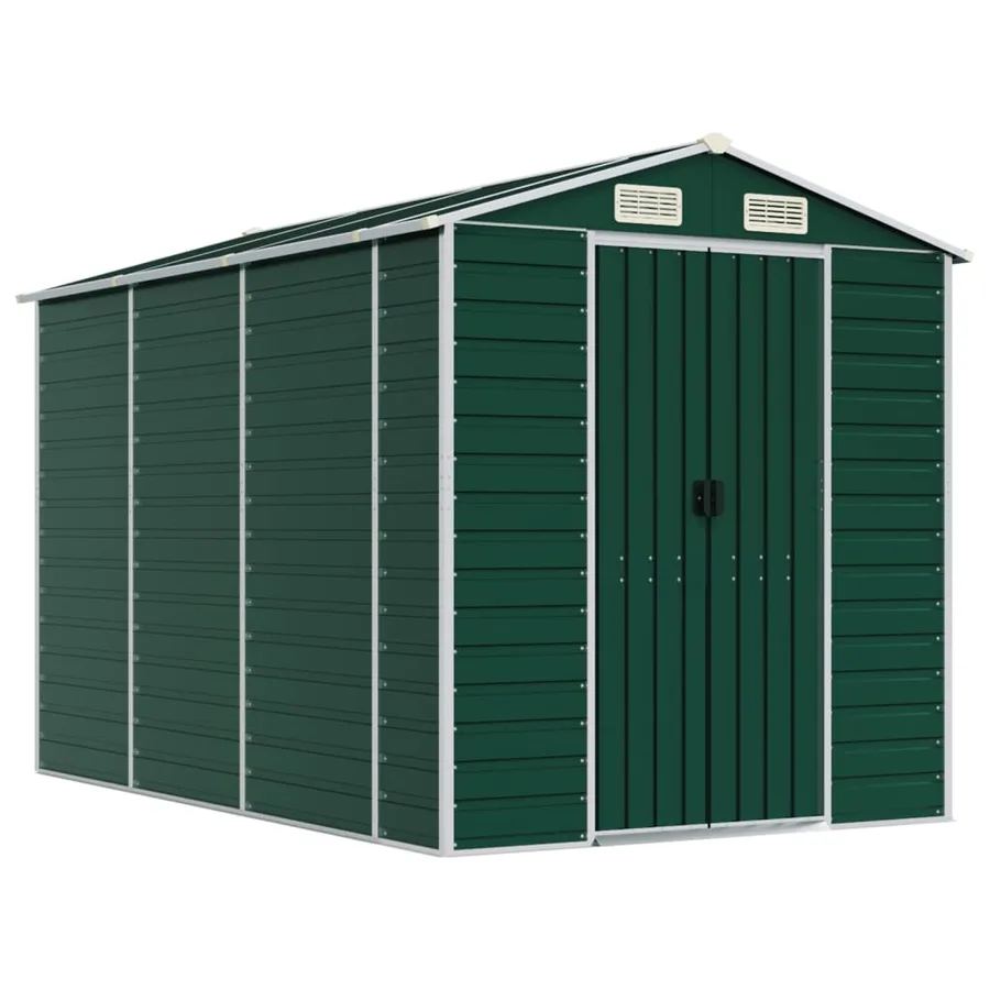 Abri de jardin Vert 191 x 300 x 198 cm Acier galvanisé - 2