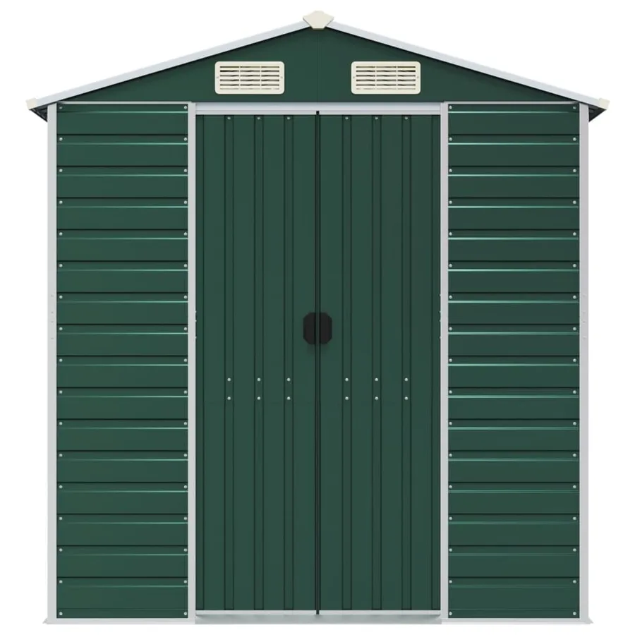 Abri de jardin Vert 191 x 300 x 198 cm Acier galvanisé - 4