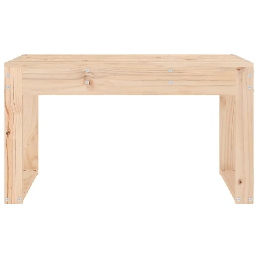 Banc de jardin 80x38x45 cm bois massif de pin - 3