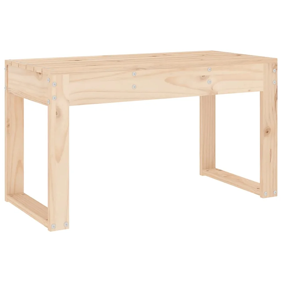 Banc de jardin 80x38x45 cm bois massif de pin - 5