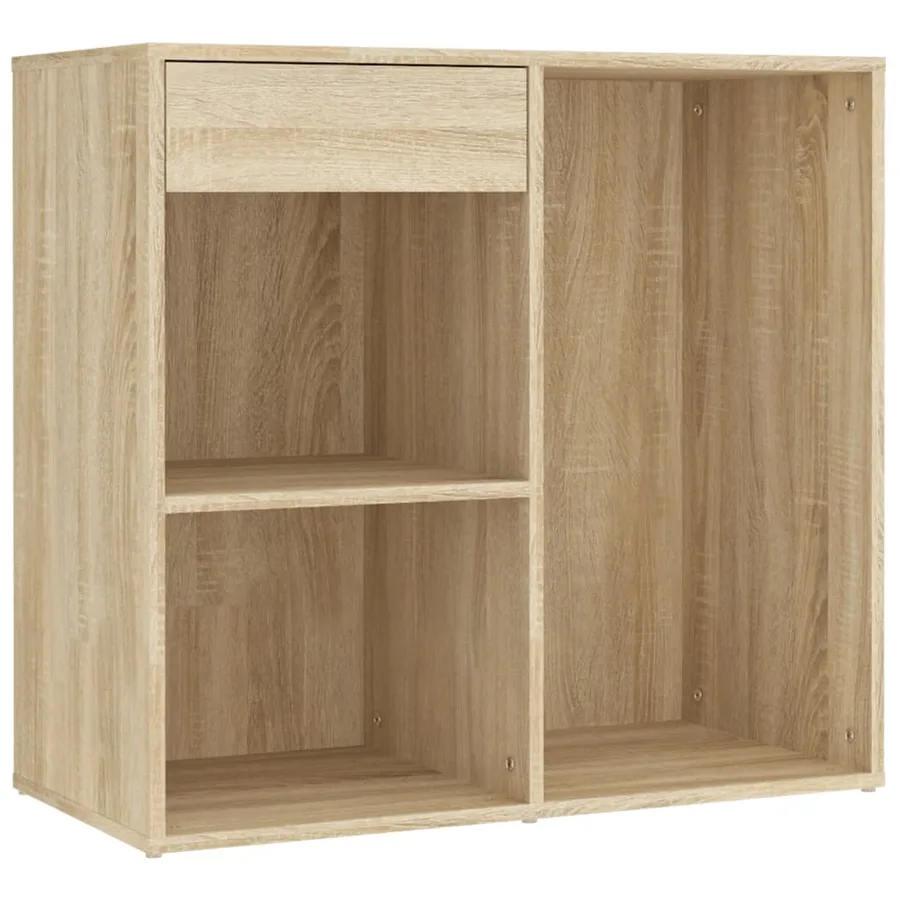 Coiffeuse à LED avec 2 armoires Chêne sonoma Bois d'ingénierie - 9