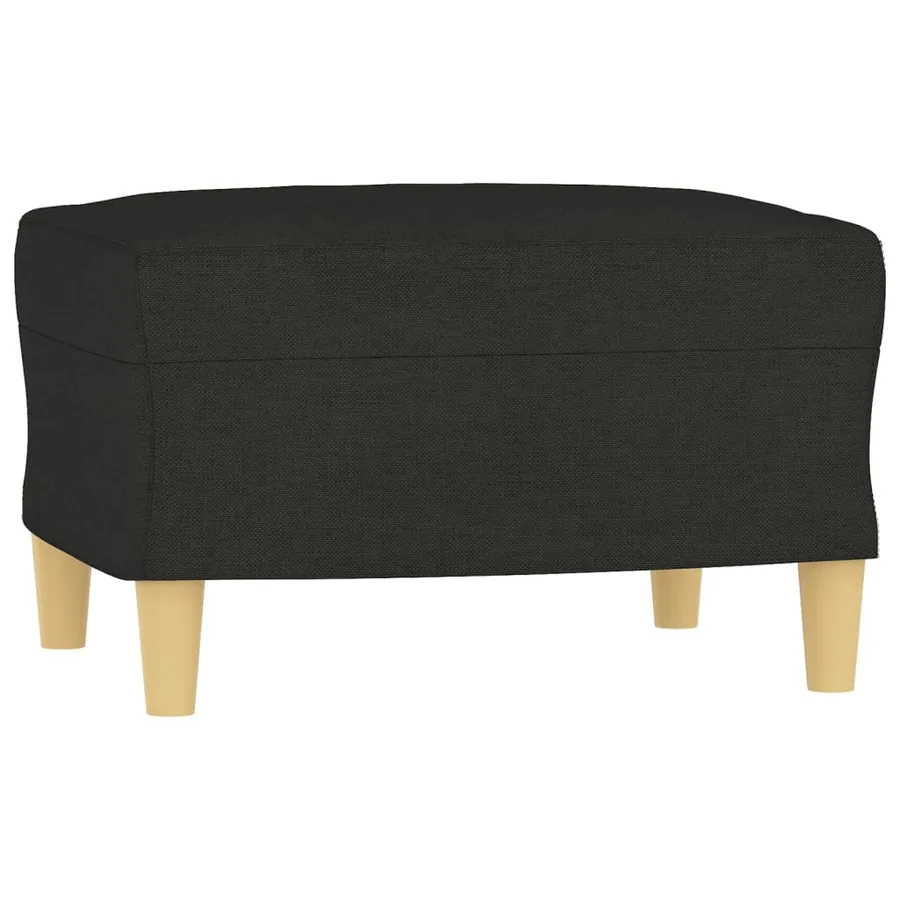 Ensemble de canapés 4 pcs avec coussins Noir Tissu - 6