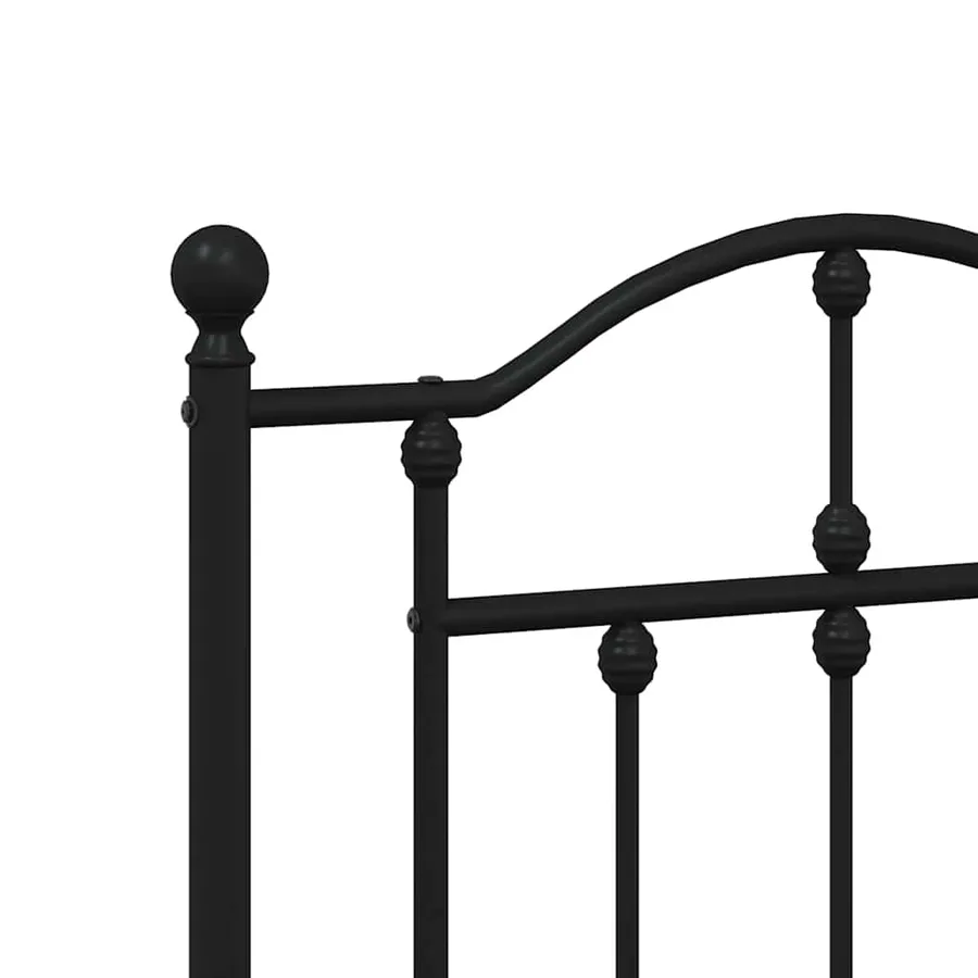 Tête de lit de remplacement métal noir 160 cm - 5