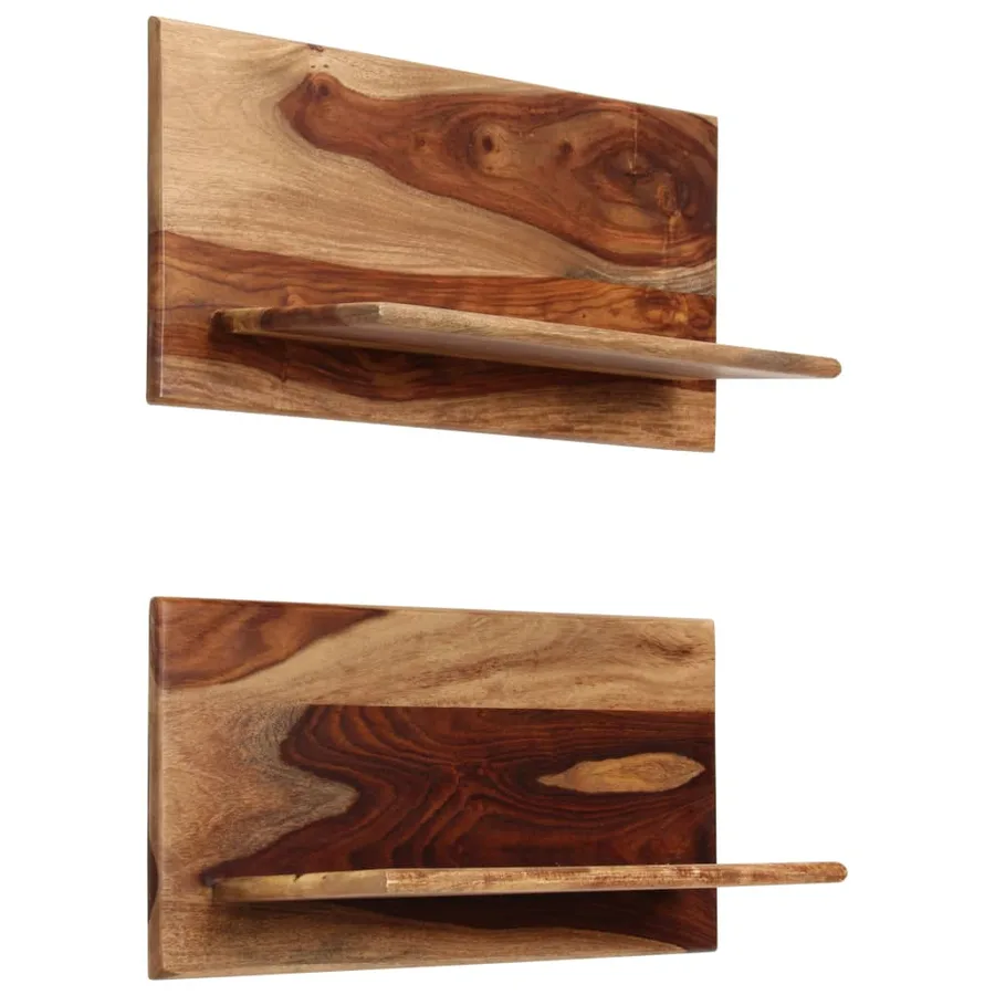Étagères murales 2 pcs 58 x 26 x 20 cm Bois massif - 2