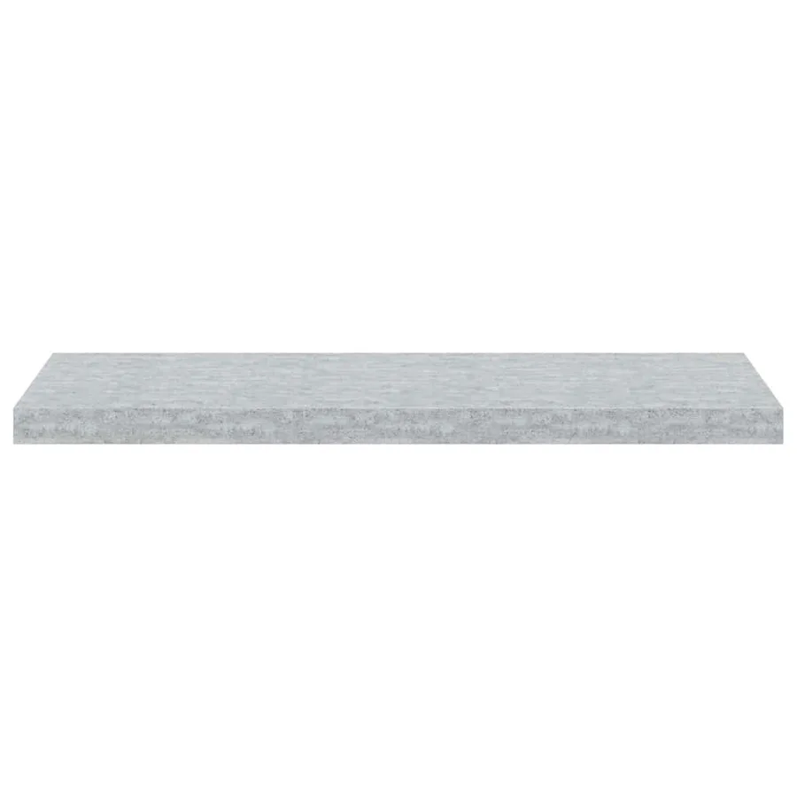 Étagères murales flottantes 2 pcs gris béton 80x23,5x3,8 cm MDF - 8