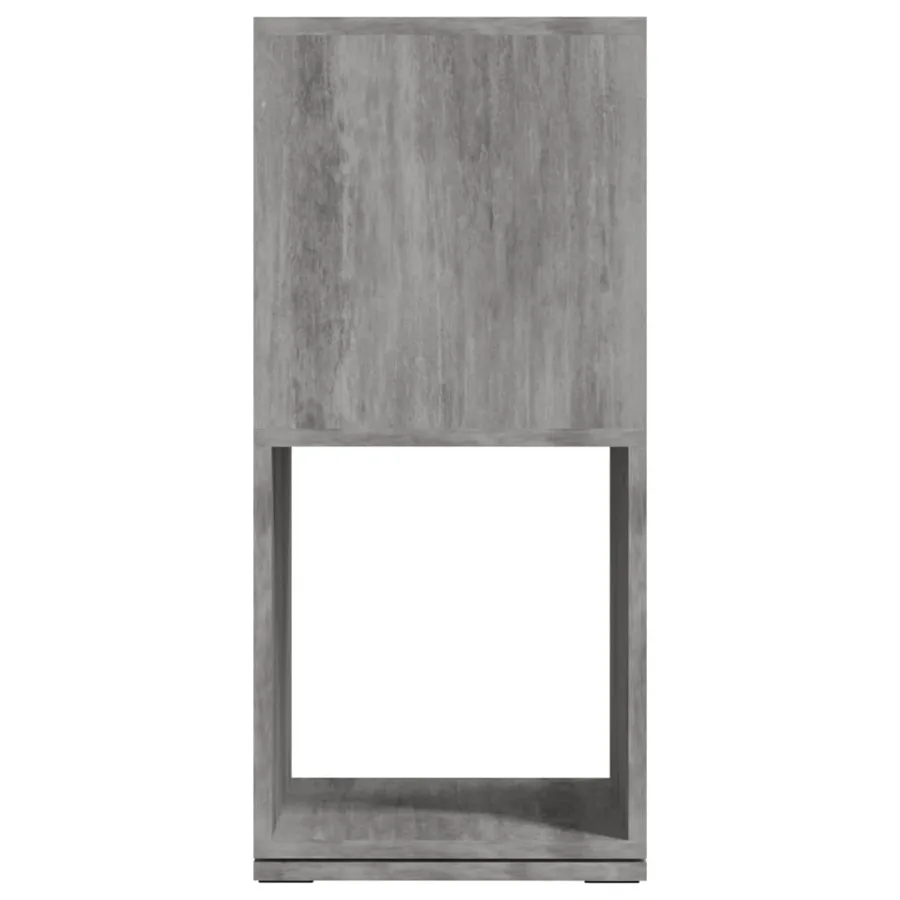 Armoire rotative Gris béton 34,5x34,5x75,5 cm bois d'ingénierie - 4