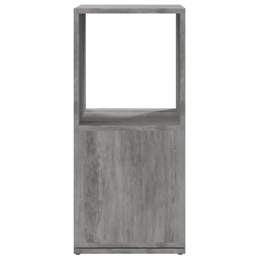 Armoire rotative Gris béton 34,5x34,5x75,5 cm bois d'ingénierie - 5