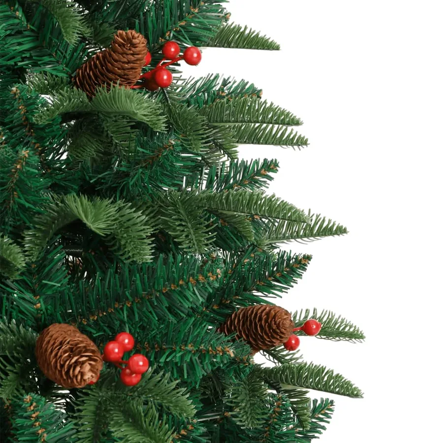 Sapin de Noël artificiel avec pommes de pin et baies 120 cm - 5