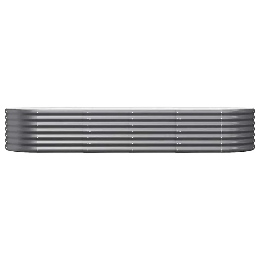 Lit surélevé de jardin Acier galvanisé Anthracite - 3