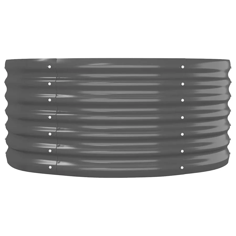 Lit surélevé de jardin Acier galvanisé Anthracite - 4
