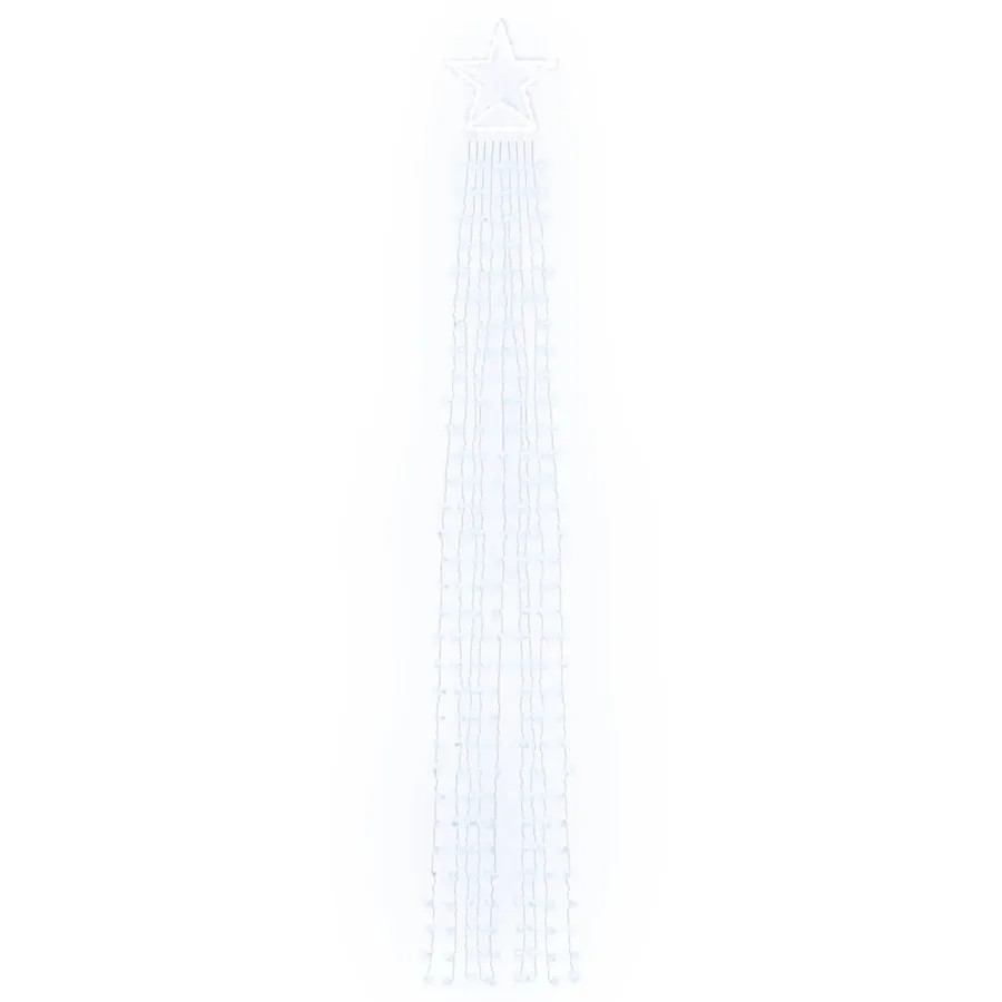 Guirlande de sapin de Noël 320 LED blanc froid 375 cm - 4
