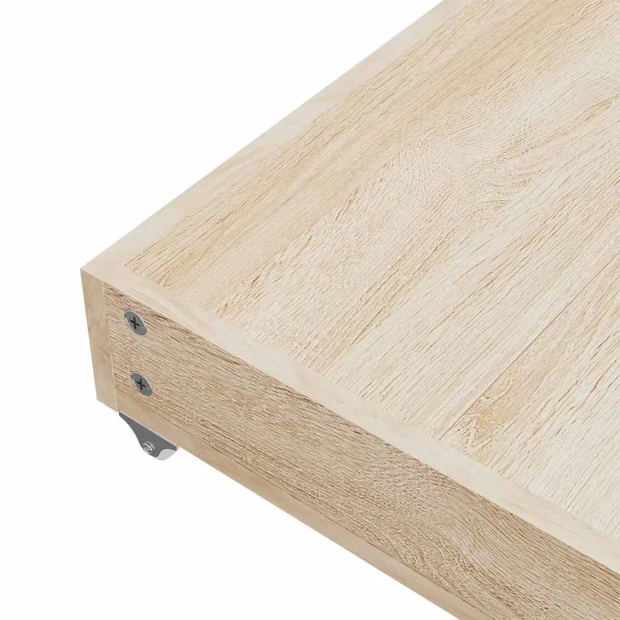 Tiroirs de lit 2 pcs noir bois d'ingénierie et velours - 7