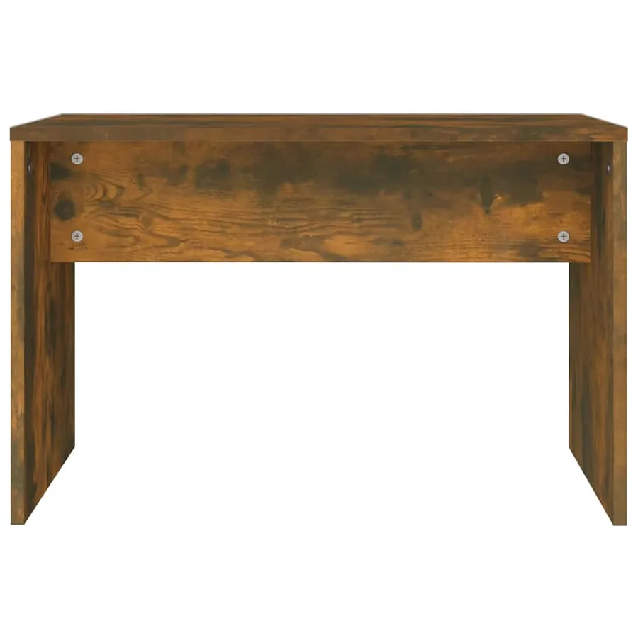 Tabouret de toilette Chêne fumé 70x35x45 cm Bois d'ingénierie - 4