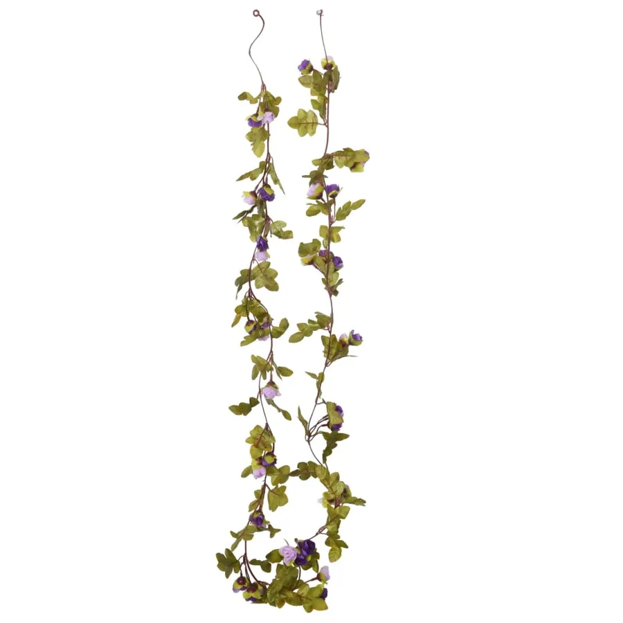 Guirlandes de fleurs 6 pcs violet clair 215 cm - 4