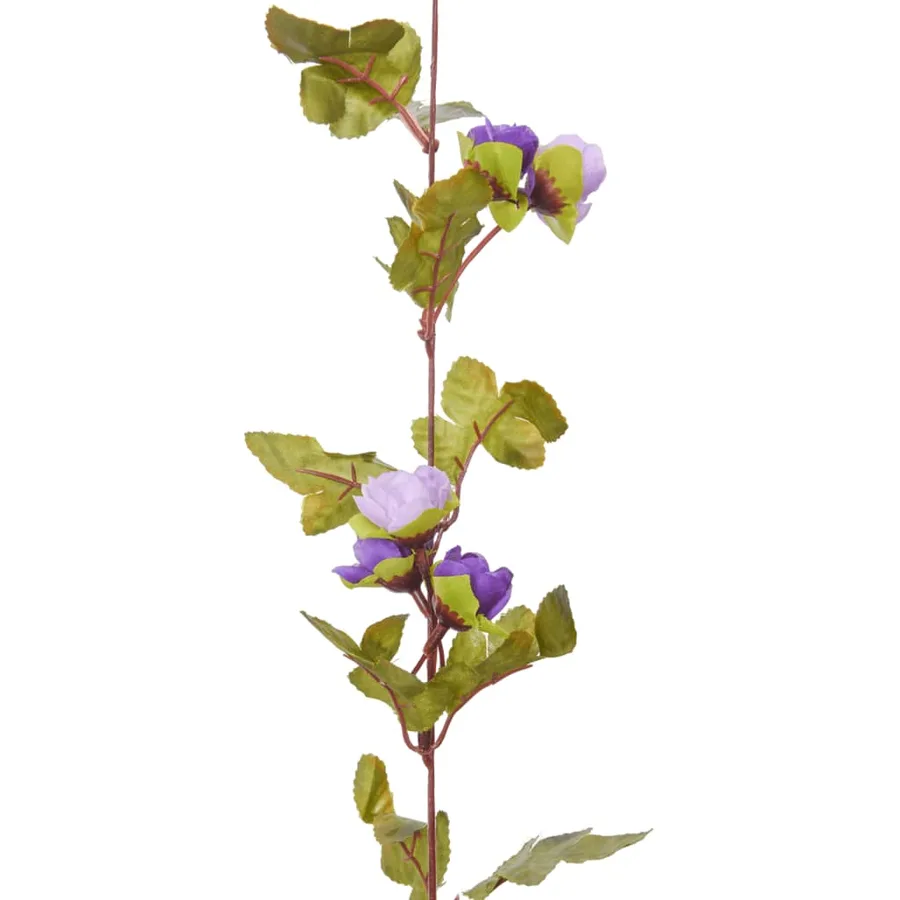 Guirlandes de fleurs 6 pcs violet clair 215 cm - 6
