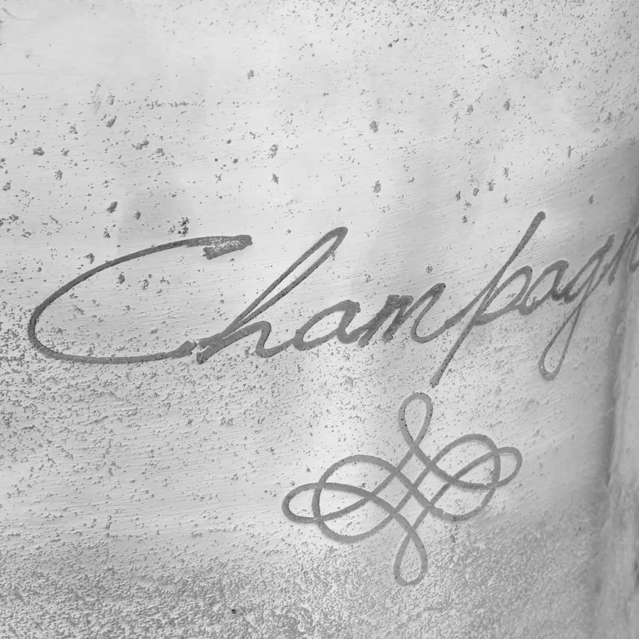 Seau à champagne Aluminium solide 39x29x71 cm Argenté - 7