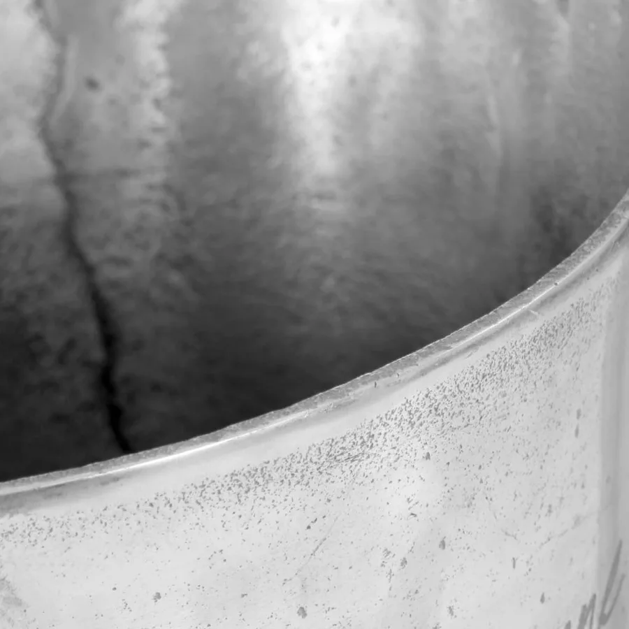 Seau à champagne Aluminium solide 39x29x71 cm Argenté - 9