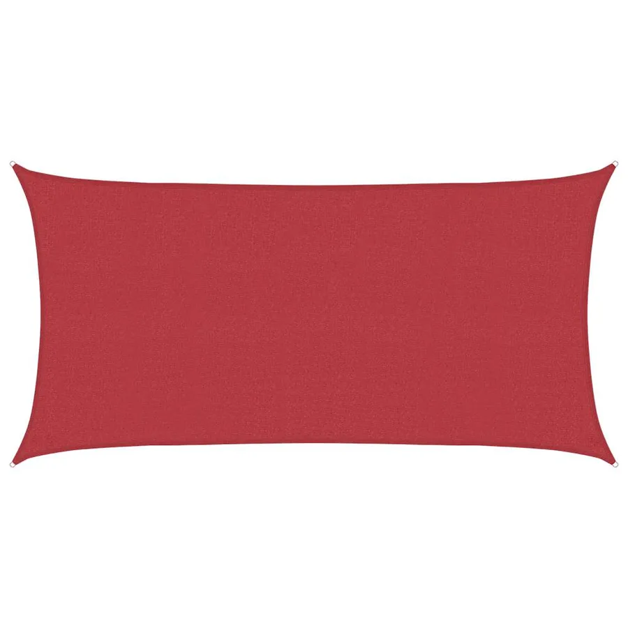 Voile d'ombrage 160 g/m² Rouge 2x3,5 m PEHD - 2