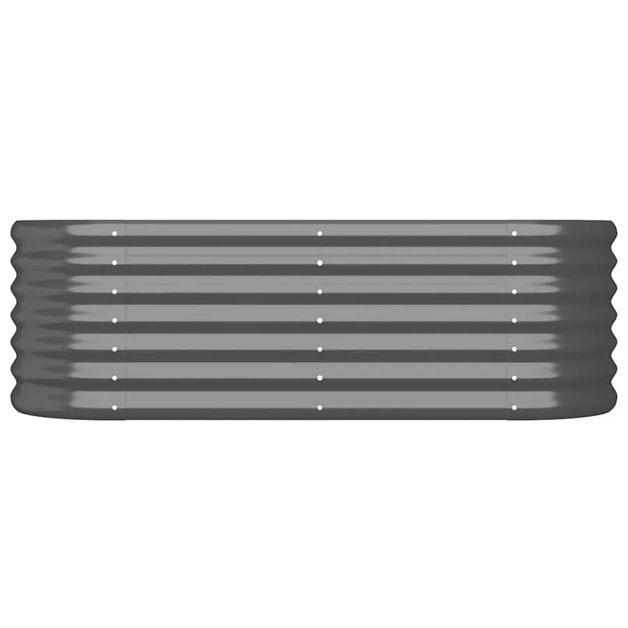 Lit surélevé de jardin Acier galvanisé Anthracite - 3