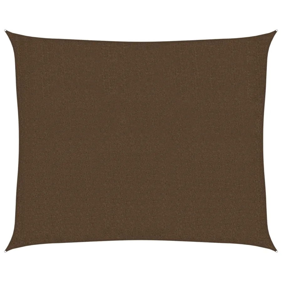Voile d'ombrage 160 g/m² Marron 2,5x3 m PEHD - 2