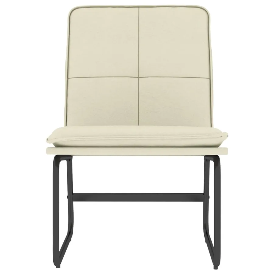 Chaise longue Crème 54x75x76 cm Similicuir - 3