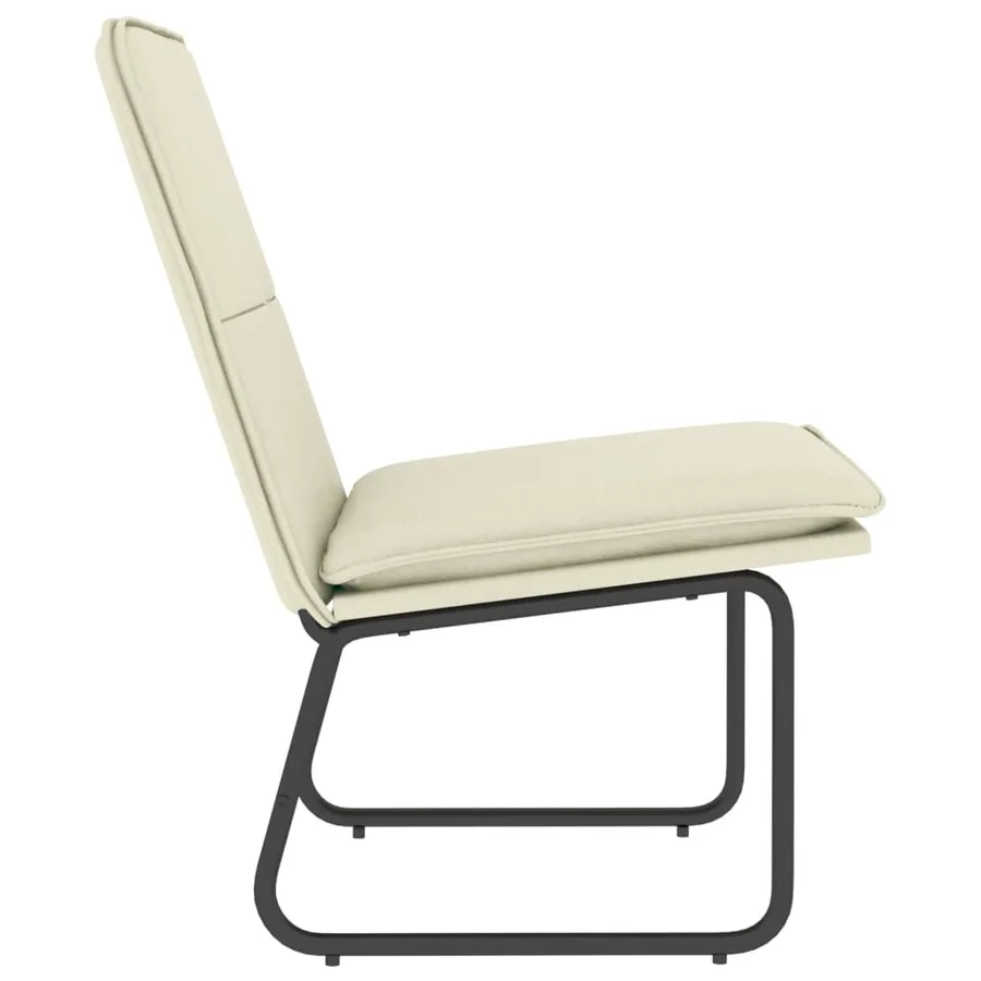 Chaise longue Crème 54x75x76 cm Similicuir - 4