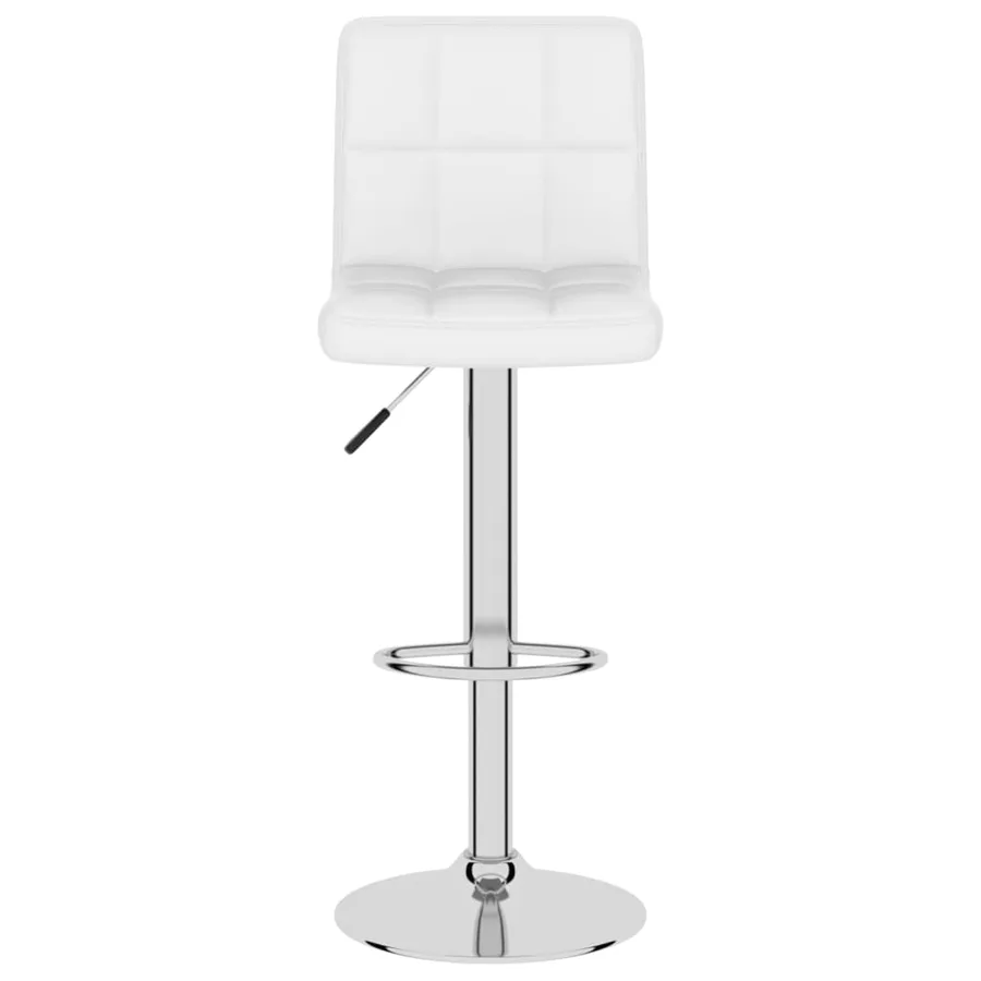 Tabouret de bar Blanc Similicuir - 3