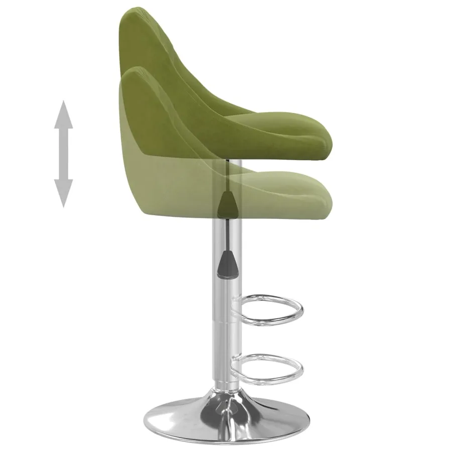 Tabouret de bar Vert clair Velours - 6