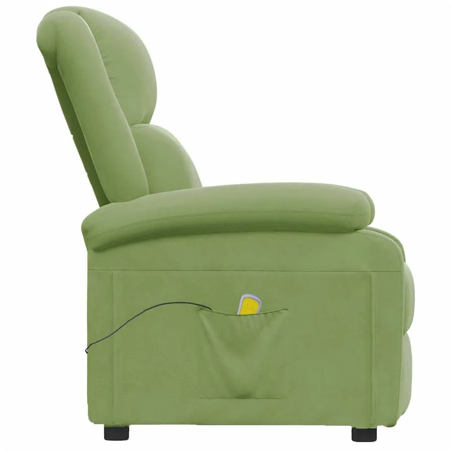 Fauteuil de massage Vert clair velours - 4