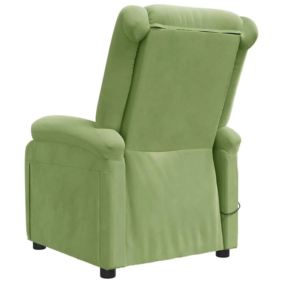 Fauteuil de massage Vert clair velours - 5