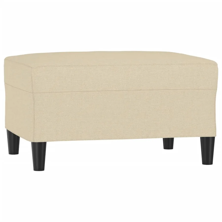 Repose-pied Crème 70x55x41 cm Tissu - 2