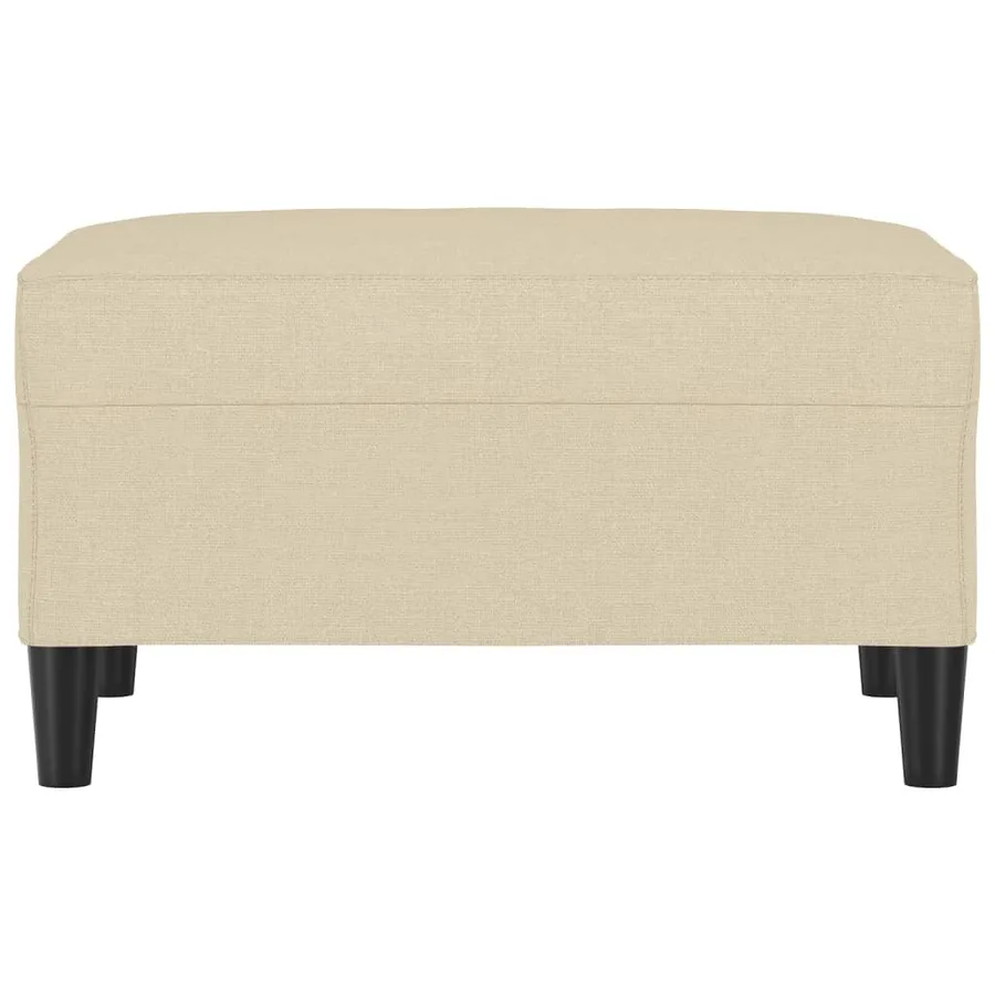 Repose-pied Crème 70x55x41 cm Tissu - 3