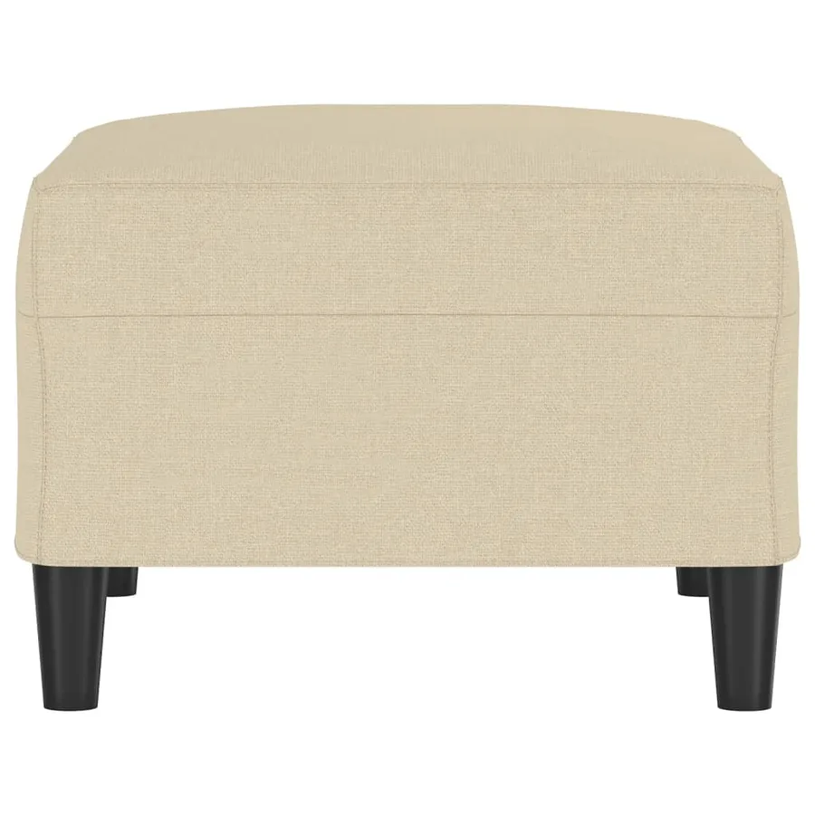 Repose-pied Crème 70x55x41 cm Tissu - 4