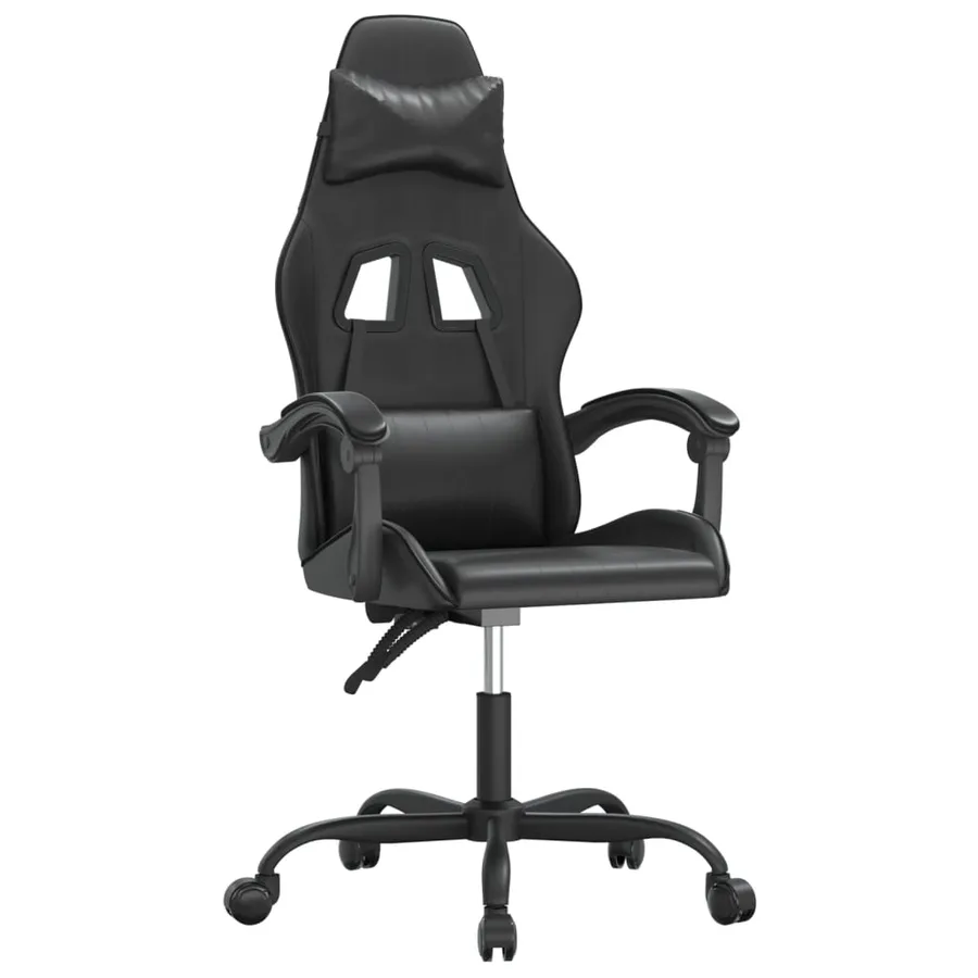Chaise de jeu pivotante Noir Similicuir - 2