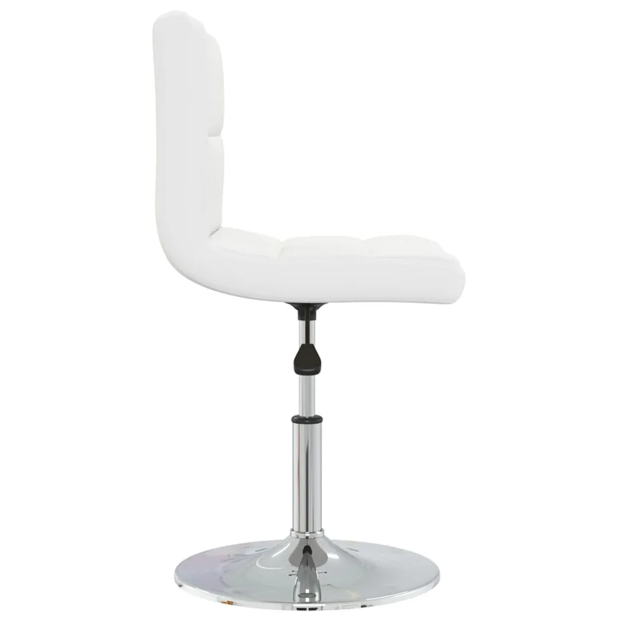 Chaises à manger lot de 4 blanc similicuir - 5
